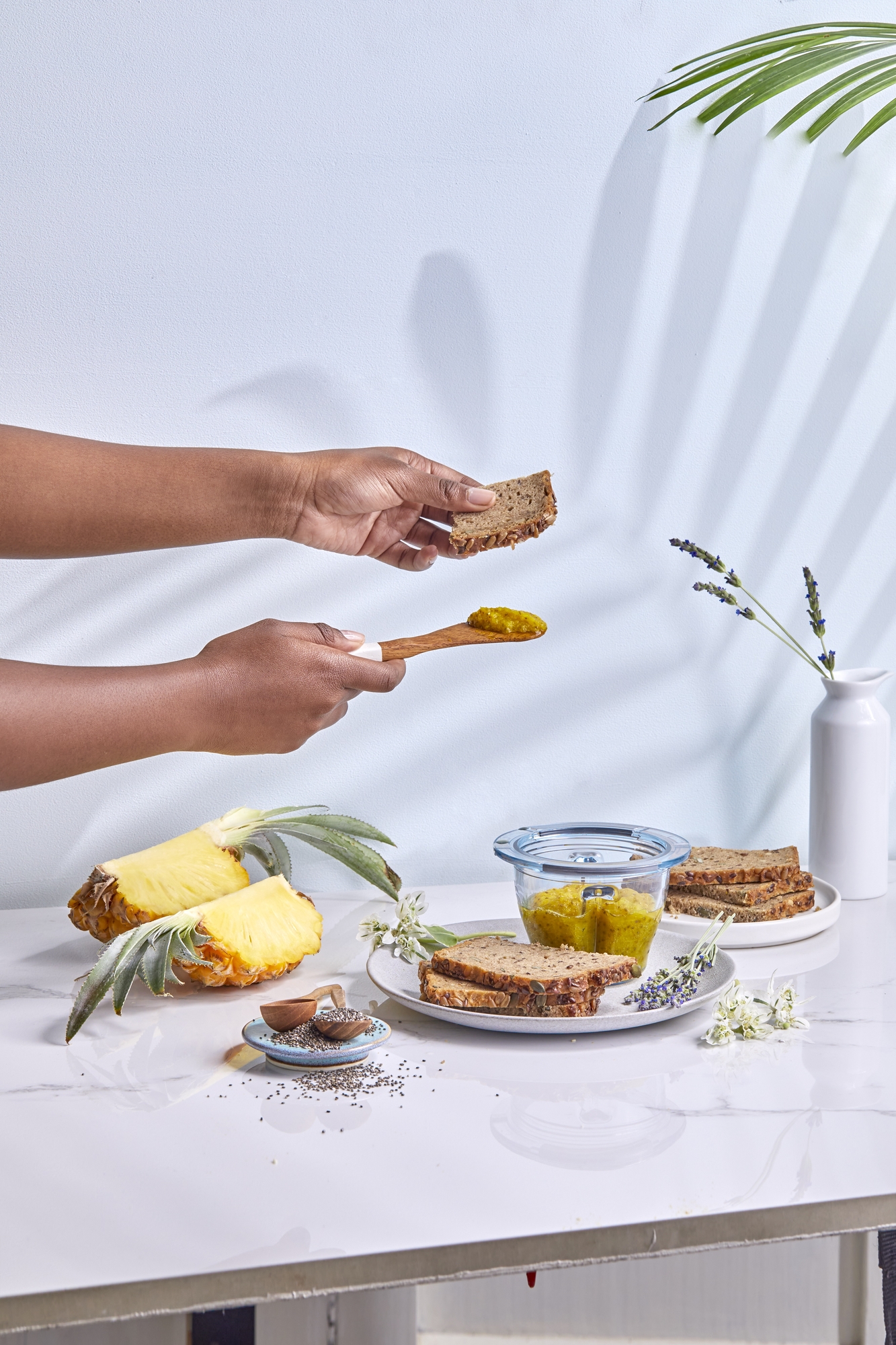 Pineapple Chia Jam with Raw Honey & Lavender