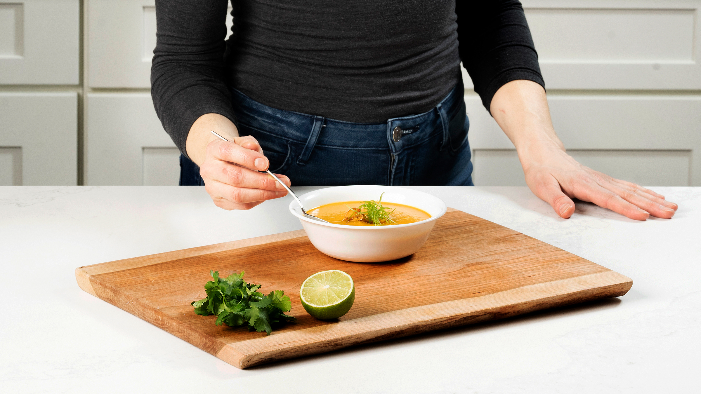 Thai Ginger Soup with Cashews